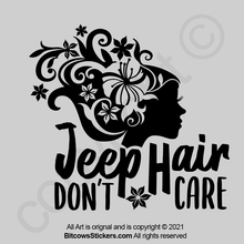 Load image into Gallery viewer, Messy Hair Don't Care Girl Offroad Decal Sticker