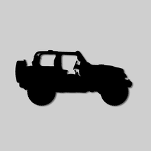 Load image into Gallery viewer, Open Doorless Jeep Replacement Windshield Hanger Sticker Easter Egg (2 count)