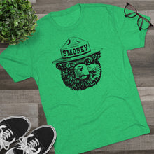 Load image into Gallery viewer, Smokey The Bear Tri-Blend  Men's Shirt Tri-Blend Crew Tee