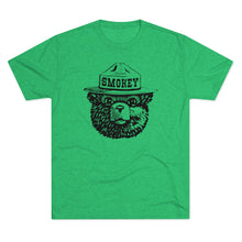 Load image into Gallery viewer, Smokey The Bear Tri-Blend  Men's Shirt Tri-Blend Crew Tee