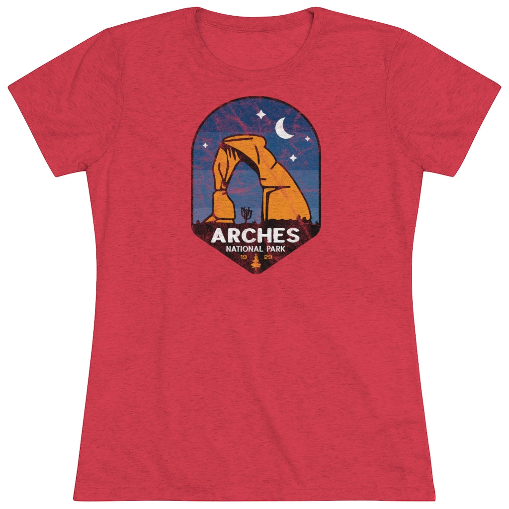 Arches Utah National Park Women's Triblend Tee
