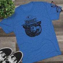 Load image into Gallery viewer, Smokey The Bear Tri-Blend  Men's Shirt Tri-Blend Crew Tee