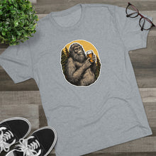 Load image into Gallery viewer, Sasquatch Brew (Bigfoot Beer) Men's Tri-Blend Crew Tee