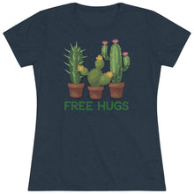 Load image into Gallery viewer, Free Hugs Cactus Shirt Women's Tri-blend Tee