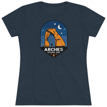 Load image into Gallery viewer, Arches Utah National Park Women&#39;s Triblend Tee
