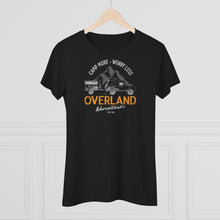 Load image into Gallery viewer, Camp More Worry Less Explore Overland Adventure Vintage Women&#39;s Tri-Blend Crew Tee Active
