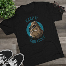 Load image into Gallery viewer, Keep It Squatchy Bigfoot Shirt Men's Tri-Blend Crew Tee