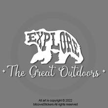 Load image into Gallery viewer, Explore The Great Outdoors window sticker decal