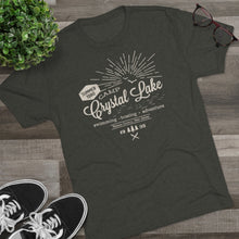Load image into Gallery viewer, Crystal Lake Summer Camp Vintage Men's Tri-Blend Crew Tee