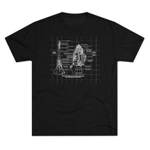 Load image into Gallery viewer, Apollo Command Service Module Space Men's Tri-Blend Crew Tee