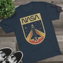 Load image into Gallery viewer, Classic Nasa Space Shuttle Shirt Men's Tri-Blend Crew Tee