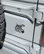 Load image into Gallery viewer, Let's go hike dog vinyl sticker decal for your Hydro Flask, Jeep, SUV or car.