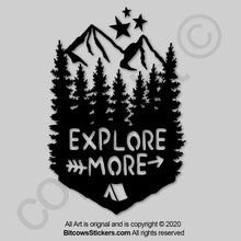 Load image into Gallery viewer, Explore More Adventure Outdoor window sticker decal