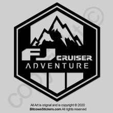 Load image into Gallery viewer, FJ Cruiser Adventure window sticker decal