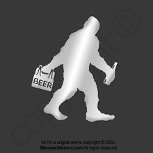 Load image into Gallery viewer, Sasquatch Yeti Bigfoot Beer Vinyl Decal Sticker