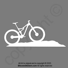 Load image into Gallery viewer, Mountain Bike Windshield on Hill Decal Sticker Easter Egg (2 count)