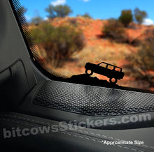 Load image into Gallery viewer, Ford Bronco 2 and 4 door Windshield Decal Sticker Easter Egg (2 count) bitcowsstickers.com