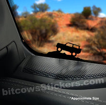 Load image into Gallery viewer, Ford Bronco 2 and 4 door Windshield Decal Sticker Easter Egg (2 count) bitcowsstickers.com