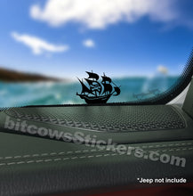 Load image into Gallery viewer, Pirate Ship Vinyl Decal, Window Bumper Sticker Easter Egg