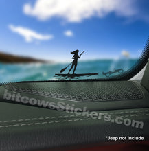Load image into Gallery viewer, Paddleboard Water Sport Vinyl Decal, Window Bumper Sticker