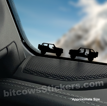 Load image into Gallery viewer, Ford Bronco windshield vinyl decal Easter Egg sticker (2 pack)