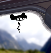 Load image into Gallery viewer, Open Doorless Jeep Replacement Windshield Hanger Sticker Easter Egg (2 count)