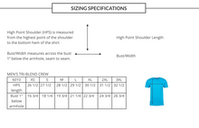 Load image into Gallery viewer, Space satellite dish blueprint Men's Tri-Blend Crew Tee