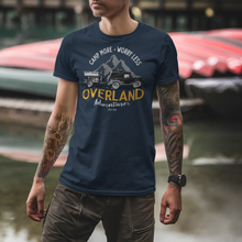Load image into Gallery viewer, Camp More Worry Less Overland Adventure Men's Tri-Blend Crew Tee