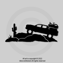 Load image into Gallery viewer, Tacoma Truck on Hill Windshield Decal Sticker (2 count)