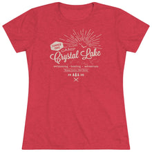 Load image into Gallery viewer, Crystal Lake Summer Camp Vintage Women's Tri-blend Tee