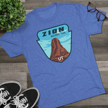 Load image into Gallery viewer, Zion National Park Men&#39;s Tri-Blend Crew Tee
