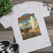 Load image into Gallery viewer, Yellowstone National Park Shirt Men's Tri-Blend Crew Tee
