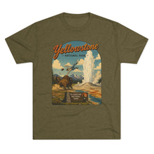 Load image into Gallery viewer, Yellowstone National Park Shirt Men's Tri-Blend Crew Tee
