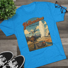 Load image into Gallery viewer, Yellowstone National Park Shirt Men's Tri-Blend Crew Tee
