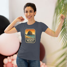 Load image into Gallery viewer, Cannon Beach Women&#39;s Tri-blend Tee | Vintage Style, Travel Vibe
