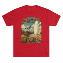 Load image into Gallery viewer, Yellowstone National Park Shirt Men's Tri-Blend Crew Tee
