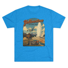 Load image into Gallery viewer, Yellowstone National Park Shirt Men's Tri-Blend Crew Tee
