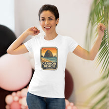 Load image into Gallery viewer, Cannon Beach Women&#39;s Tri-blend Tee | Vintage Style, Travel Vibe
