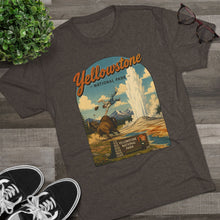 Load image into Gallery viewer, Yellowstone National Park Shirt Men's Tri-Blend Crew Tee
