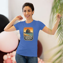 Load image into Gallery viewer, Cannon Beach Women&#39;s Tri-blend Tee | Vintage Style, Travel Vibe
