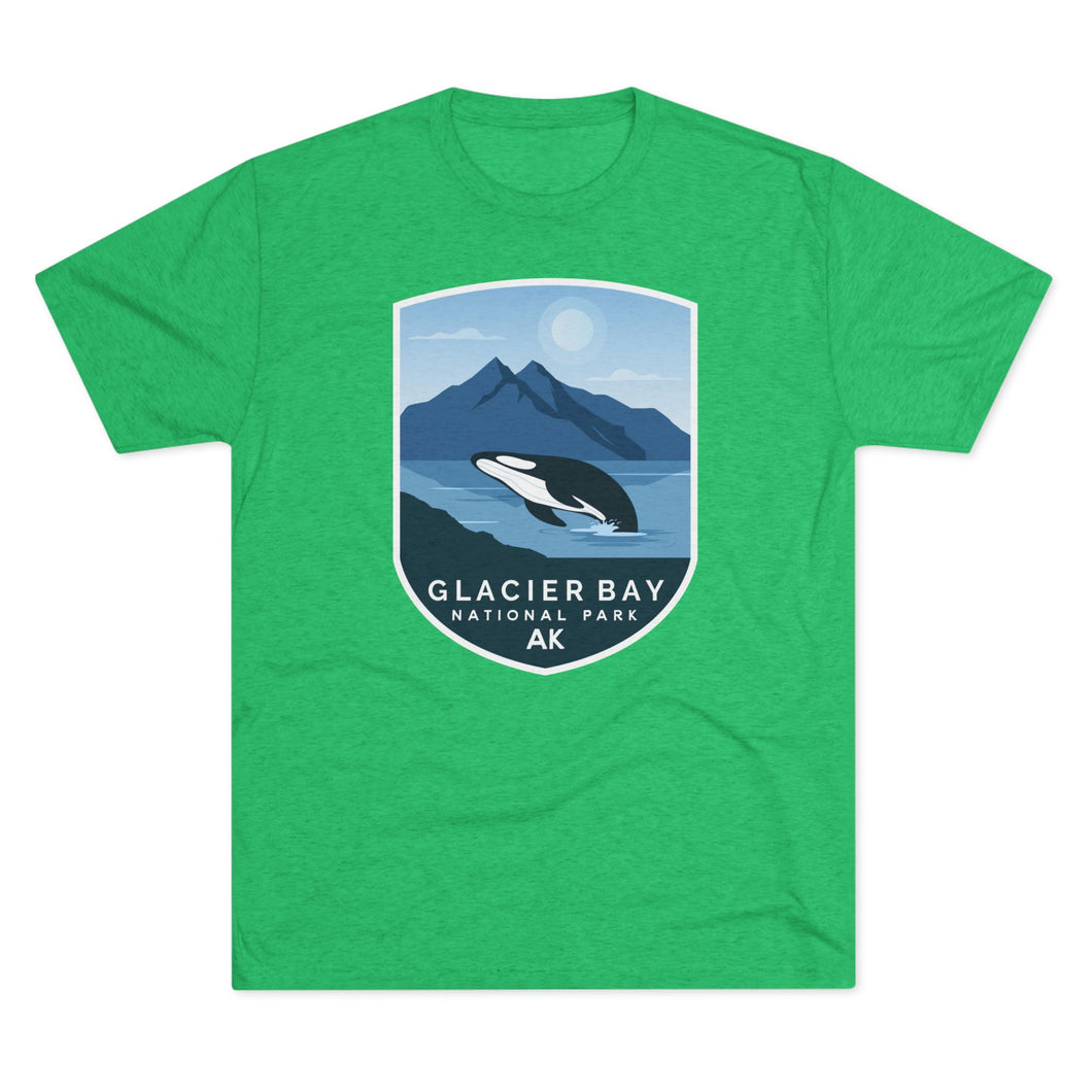 Glacier Bay National Park Men's Tri-Blend Crew Tee