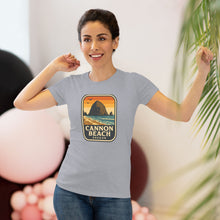 Load image into Gallery viewer, Cannon Beach Women&#39;s Tri-blend Tee | Vintage Style, Travel Vibe
