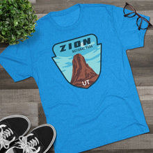 Load image into Gallery viewer, Zion National Park Men&#39;s Tri-Blend Crew Tee
