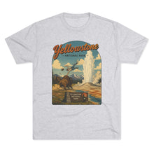 Load image into Gallery viewer, Yellowstone National Park Shirt Men's Tri-Blend Crew Tee

