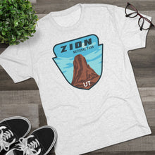 Load image into Gallery viewer, Zion National Park Men&#39;s Tri-Blend Crew Tee
