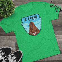 Load image into Gallery viewer, Zion National Park Men&#39;s Tri-Blend Crew Tee
