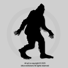 Load image into Gallery viewer, Bigfoot, Sasquatch, Yeti, Walking Vinyl Decal, Window Bumper Sticker
