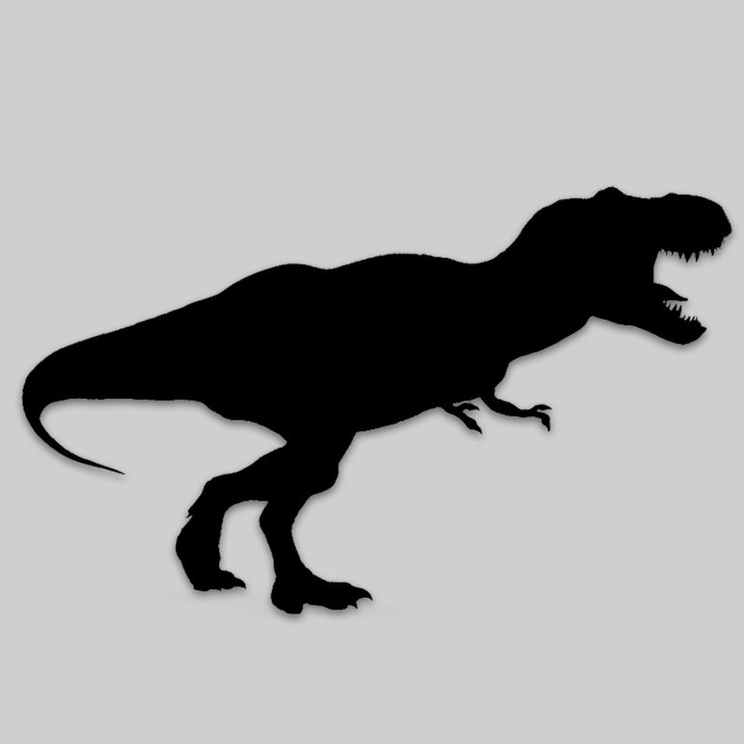 Tyrannosaurus Rex Windshield Chase Decal Wrangler Sticker Easter Egg T-rex Dinosaur Sticker (two variations)