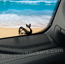 Load image into Gallery viewer, Mermaid Windshield Decal – Mermaid Car Easter Egg Vinyl Sticker
