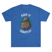 Load image into Gallery viewer, Keep It Squatchy Bigfoot Shirt Men&#39;s Tri-Blend Crew Tee
